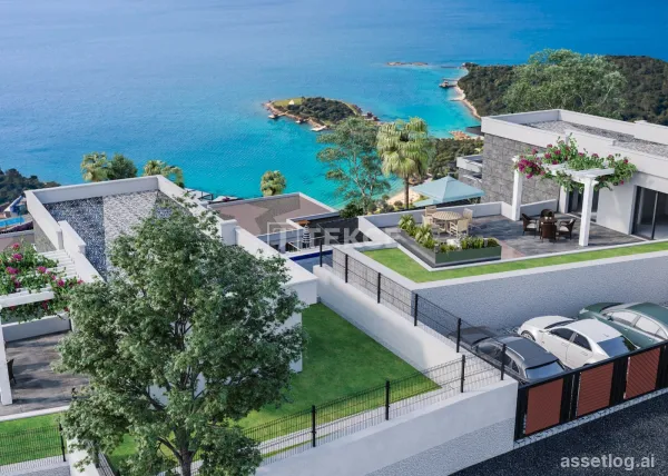 Sea View Villas with Outbuildings in Bodrum Muğla