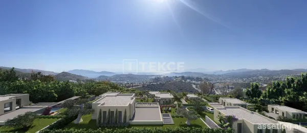 Samostatné vily s privátním bazénem a výhledem v Bodrum Konacık