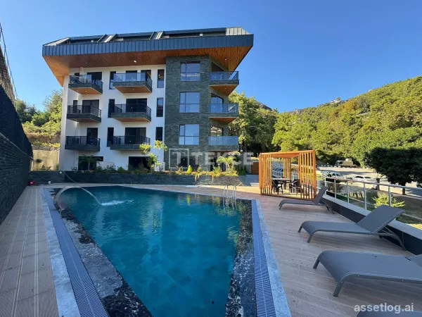 Chic Properties in a Complex with Pool in Hasbahçe Alanya