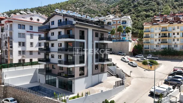 Elegant Apartments in a Complex with a Pool in Fethiye Muğla