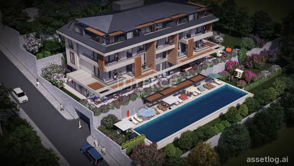Elegant Apartments with Sea Views Amidst Nature in Alanya