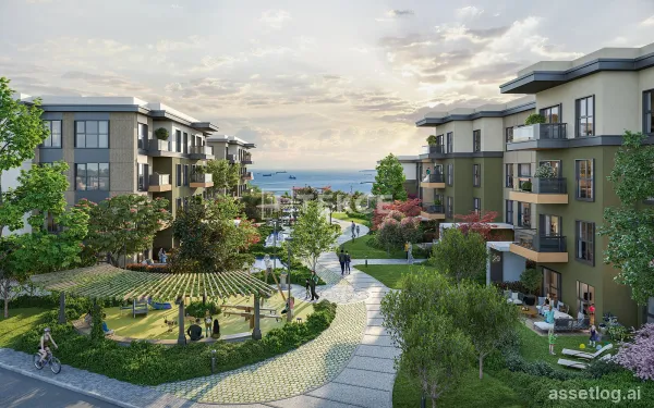 Apartments in a Developed Complex near Metro in İstanbul Pendik
