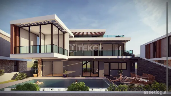 Sea View Houses with Pools in Alsancak North Cyprus