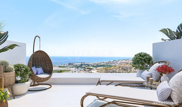 Sea View Townhouses with Private Garden in Mijas Malaga