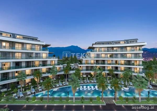 Stylish Apartments in a Hotel Concept Project in Alanya Oba