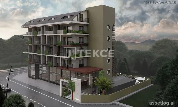 Sea-View Apartments in a Social Complex in Mahmutlar Center