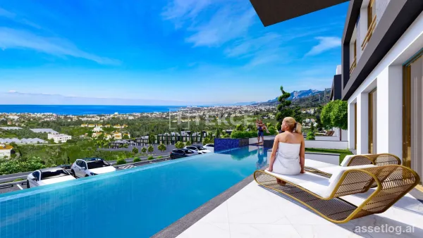 Sea and Nature View Apartments for Sale in Lapta Girne