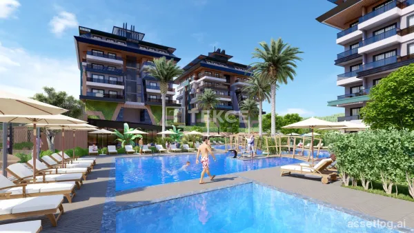 Flats for Sale in Alanya Kargıcak 100 m from the Sea