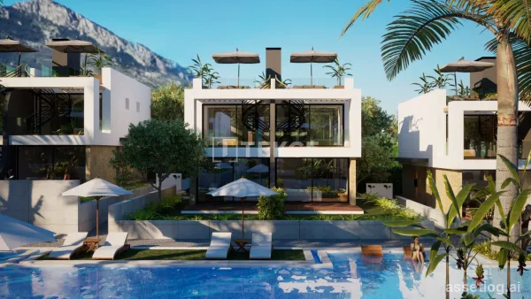 Villas with Sea Views in a Central Location in Lapta