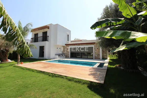 Detached Stylish Houses with Pool and Garden in Bodrum Turkey