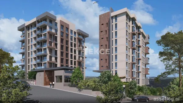Roomy Apartments in Kagithane in Complex with Forest Views