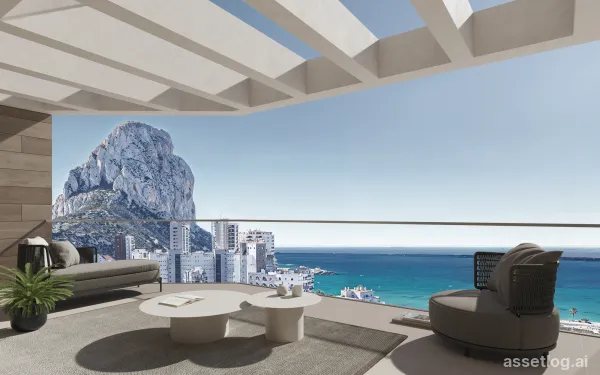 2-Zimmer-Apartment mit 2 Bädern, Gemeinschaftspool und Tiefgarage in Calpe