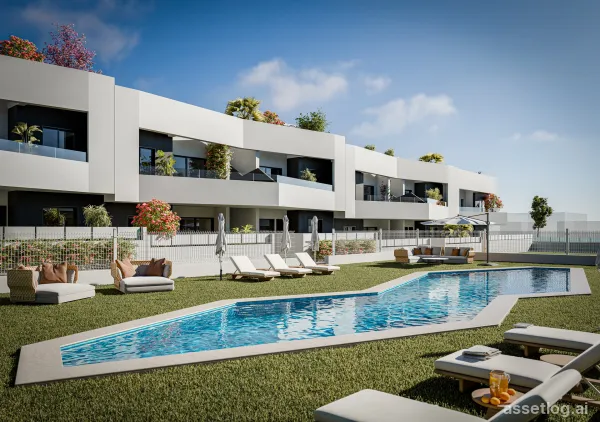 Apartment with garden provided with 2 Bedrooms and 2 Bathrooms, communal swimming pool and