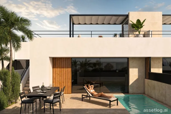 Reihenhaus mit 3 Schlafzimmern, 2 Badezimmern und Gemeinschaftspool in Alhama de Murcia