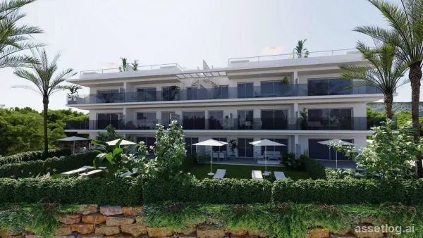 Apartment with garden provided with 1 Bedrooms and 1 Bathrooms, communal swimming pool and