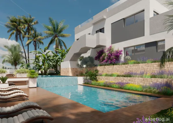Bungalows mit Solarium, 2–3 Schlafzimmer, 2–3 Badezimmer, Gemeinschaftspool in Torrevieja