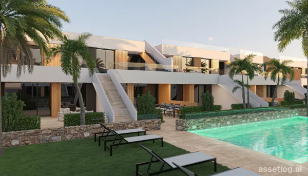2-Zimmer-Bungalow mit Garten, 2 Badezimmern und Gemeinschaftspool in Los Guardianes