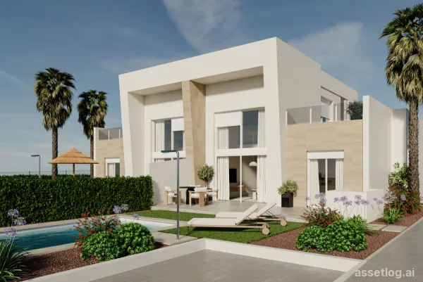 Reihenvilla mit 3 Schlafzimmern, 2 Badezimmern, Gemeinschaftspool und Tiefgarage in La Finca Golf