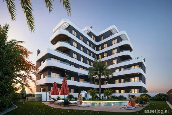 Penthouse provided with 3 Bedrooms and 2 Bathrooms, communal swimming pool and underground parking space