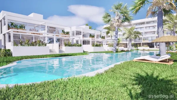 Apartments - solarium provided with 3 Bedrooms and 2 Bathrooms, communal swimming pool and