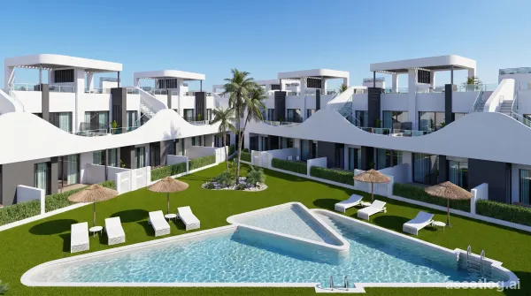 3-Zimmer-Bungalows mit Solarium und 2 Bädern, Gemeinschaftspool in San Fulgencio