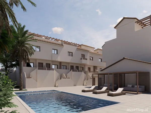 Reihenvilla mit 2 Schlafzimmern und 1 Badezimmer, Gemeinschaftspool in Portmán