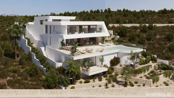 Luxusvilla mit 4 Schlafzimmern und 5 Bädern in Cumbre del Sol