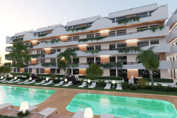 3-Zimmer-Wohnung mit Garten, 2 Bädern, Gemeinschaftspool in Santiago de la Ribera