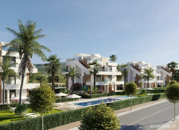 2-Zimmer-Wohnung mit Garten und Gemeinschaftspool in Hacienda del Alamo Golf