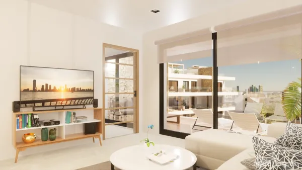Penthouse mit 2 Schlafzimmern und 2 Badezimmern, Gemeinschaftspool in Finestrat