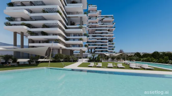 Apartment provided with 2 Bedrooms and 2 Bathrooms, communal swimming pool and