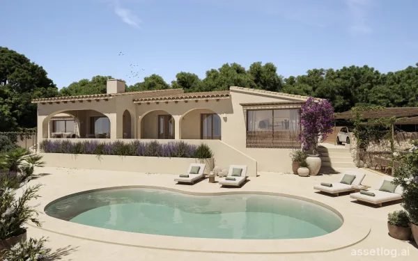 Villa provided with 3 Bedrooms and 4 Bathrooms, no swimming pool and