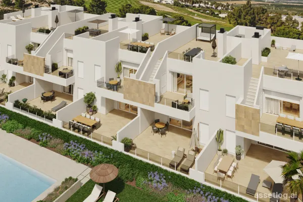 3-Zimmer-Wohnung mit Garten, 2 Bädern, Gemeinschaftspool und Tiefgarage in La Finca Golf