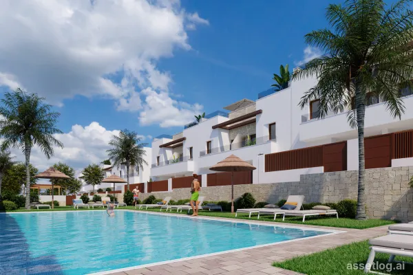 Reihenhaus mit 3 Schlafzimmern, 3 Badezimmern, Gemeinschaftspool und Tiefgarage in Orihuela Costa