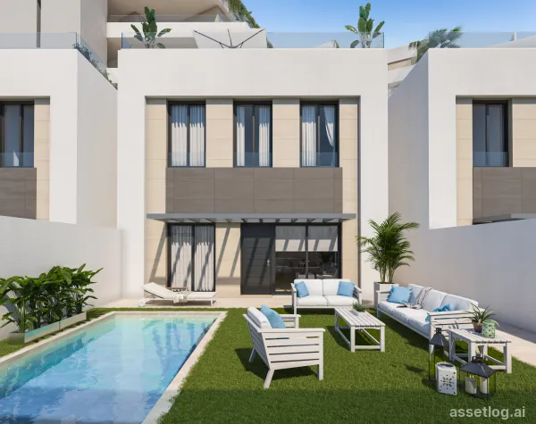 Villa mit 4 Schlafzimmern und 3 Badezimmern, Gemeinschaftspool und Tiefgarage in Águilas