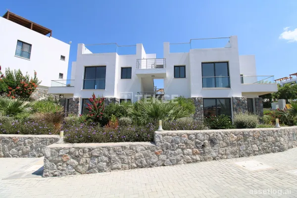 Möblierte 2-Schlafzimmer-Wohnung mit Meerblick in Girne, Nordzypern