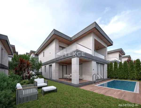 Villen mit privaten Pools in einer Wohnanlage in Mudanya, Bursa