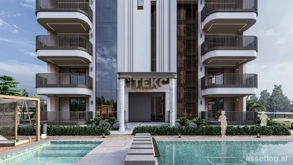 3-Bedroom Apartments in a Complex with Pool in Serik Antalya