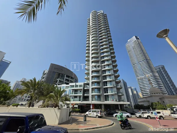 2-pokojový apartmán v Dubai Marina s výhledem na moře a střešním bazénem