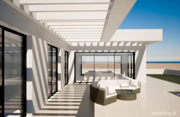 Located in the charming town of Mijas, this independent property offers a prime setting with sea views
