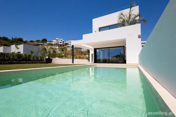 Located in the charming town of Mijas, this exclusive villa offers a unique living experience with sea views