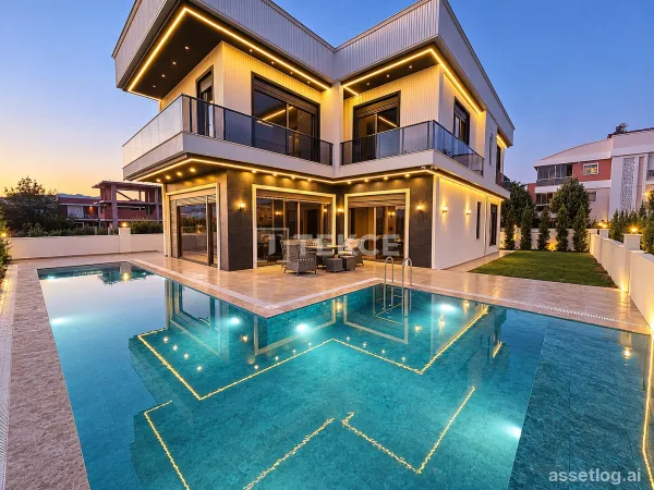 Detached Villa in Döşemealtı Antalya with a Pool and Garden